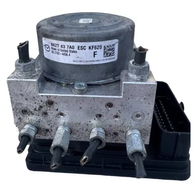 Genuine Mazda 3 BM ABS pump and control module assembly Part No. B62T437A0, clean-tested and unbolted at our Yennora NSW salvage center for 2013–2019 models. - View 1