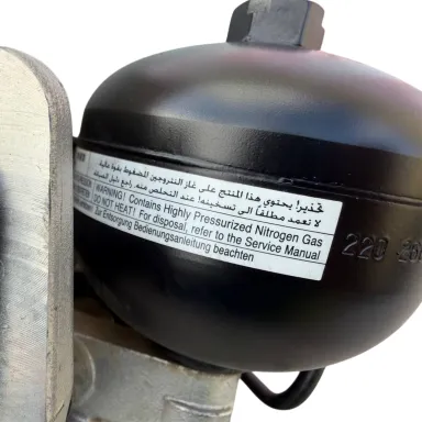 Genuine Mitsubishi Pajero NP ABS pump and hydraulic accumulator assembly Part No. MR977461, bench-tested at our Yennora NSW facility for 2002–2006 models. - View 3